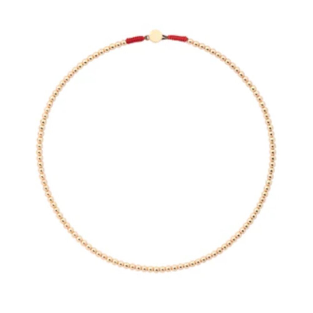 Roxanne Assoulin Gold Baby Bead Necklace 16" - Picture 2 of 4